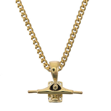 Colgante de camión de skate (oro)
